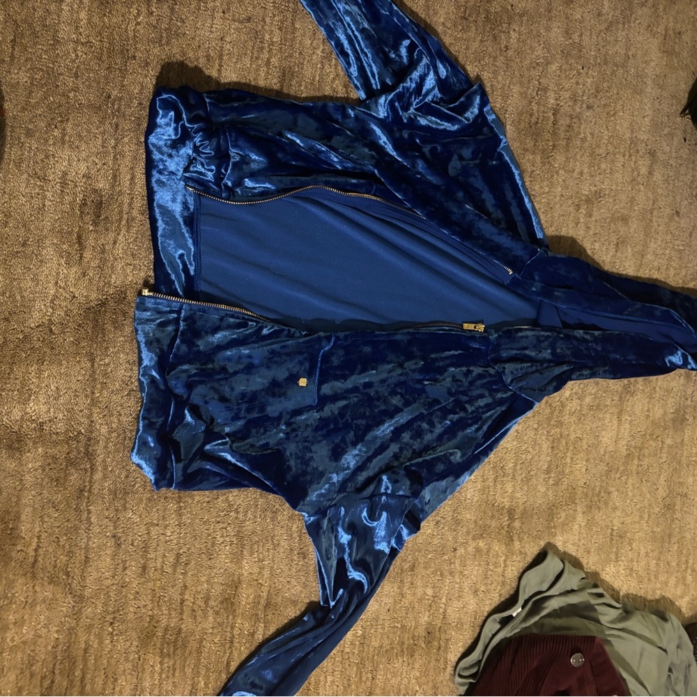 Fabletics Navy Velvet Jacket
